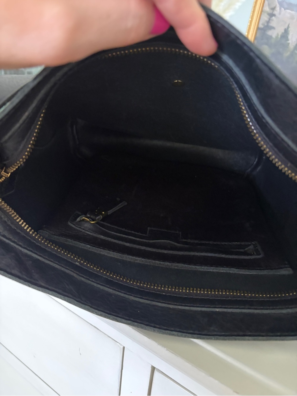 Madewell Transport Leather Shoulder Bucket Bag - Picture 8 of 13